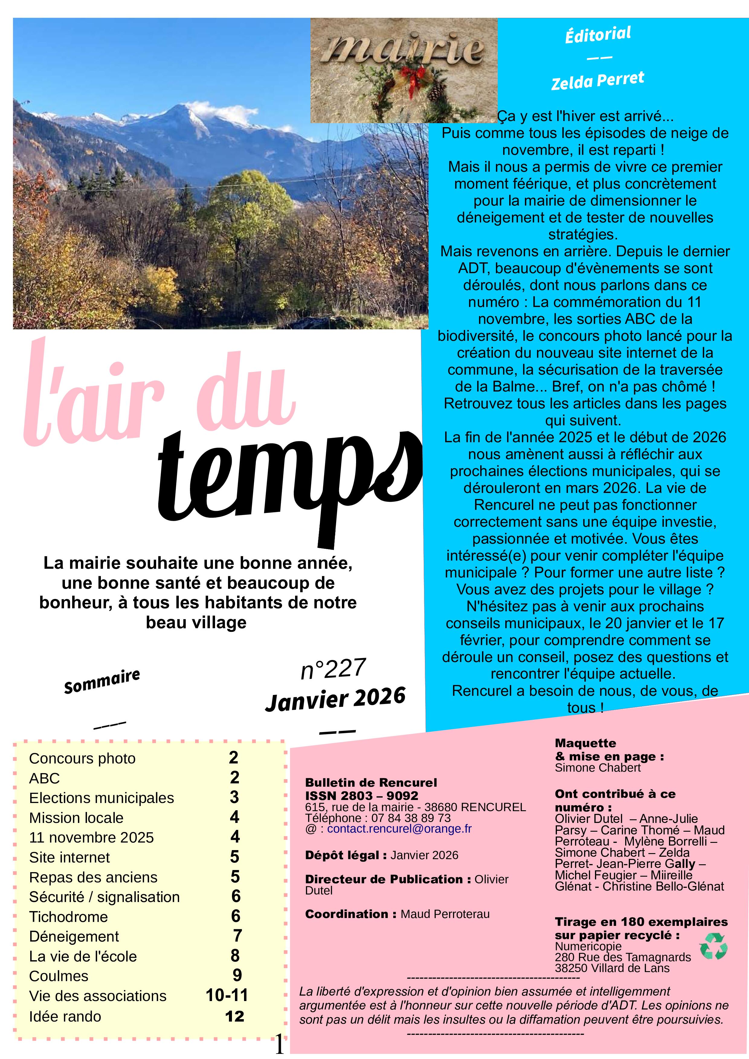 N°227 - Janvier 2026