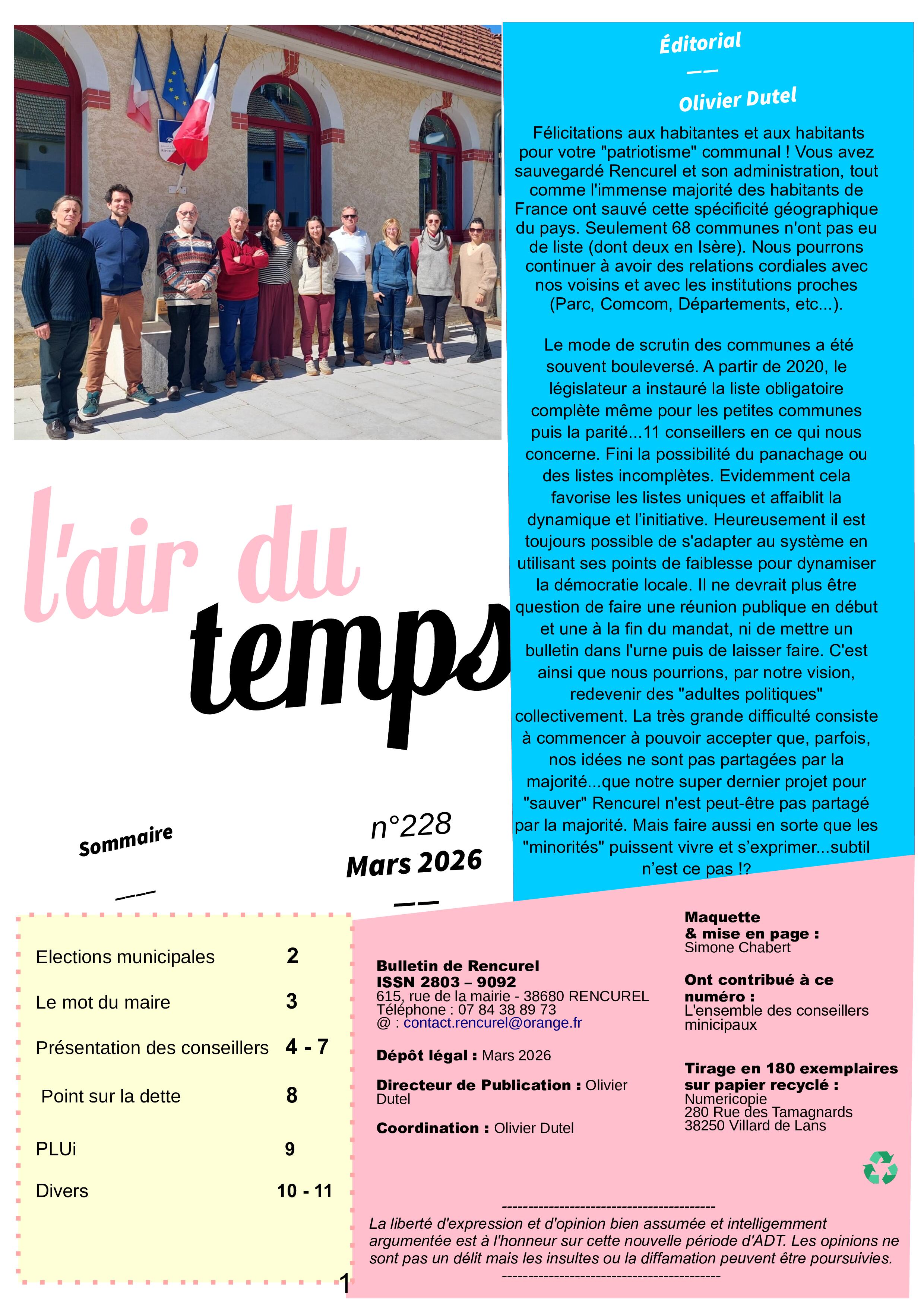 N°228 - Mars 2026